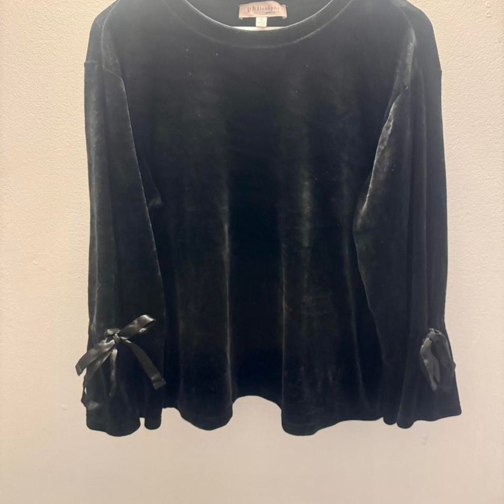 Philosophy Velvet Bell Sleeve Blouse